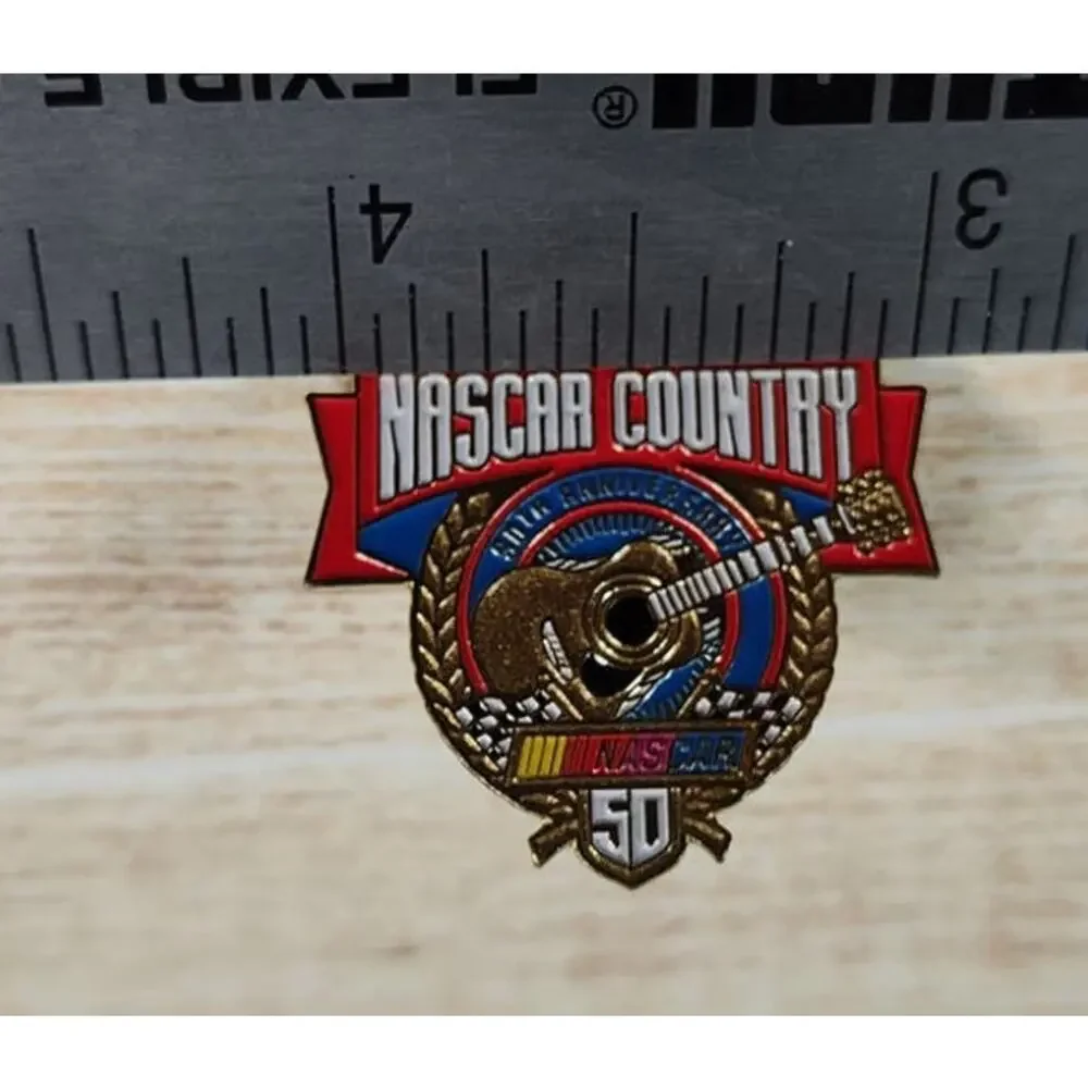 NASCAR Country 50th Anniversary Race Car Pin - Hat, Lanyard, Jacket or Backpack